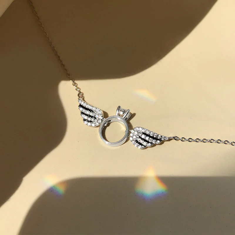 Angel Wings Ring Necklace - Image 4