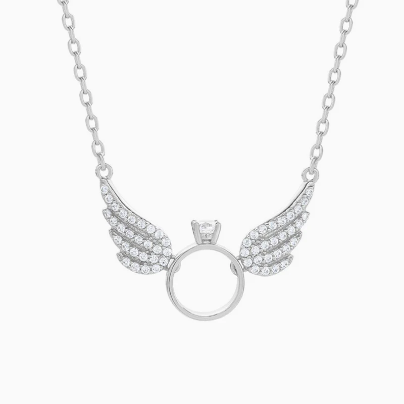 Angel Wings Ring Necklace - Image 6