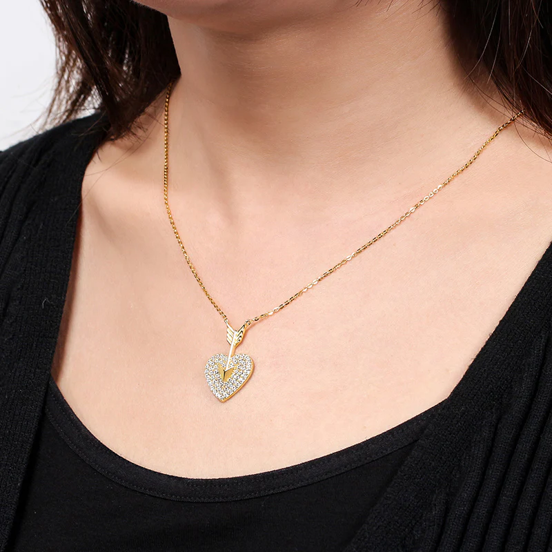 Arrow Heart Necklace - Image 3