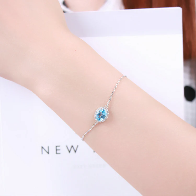 Blue Topaz Bracelet - Image 3